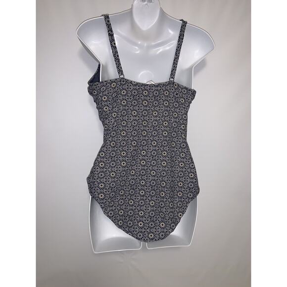 Nip Tuck Swim Floral Blue One Piece Swimsuit Multi Fit Cup Size 8 - Picture 2 of 7